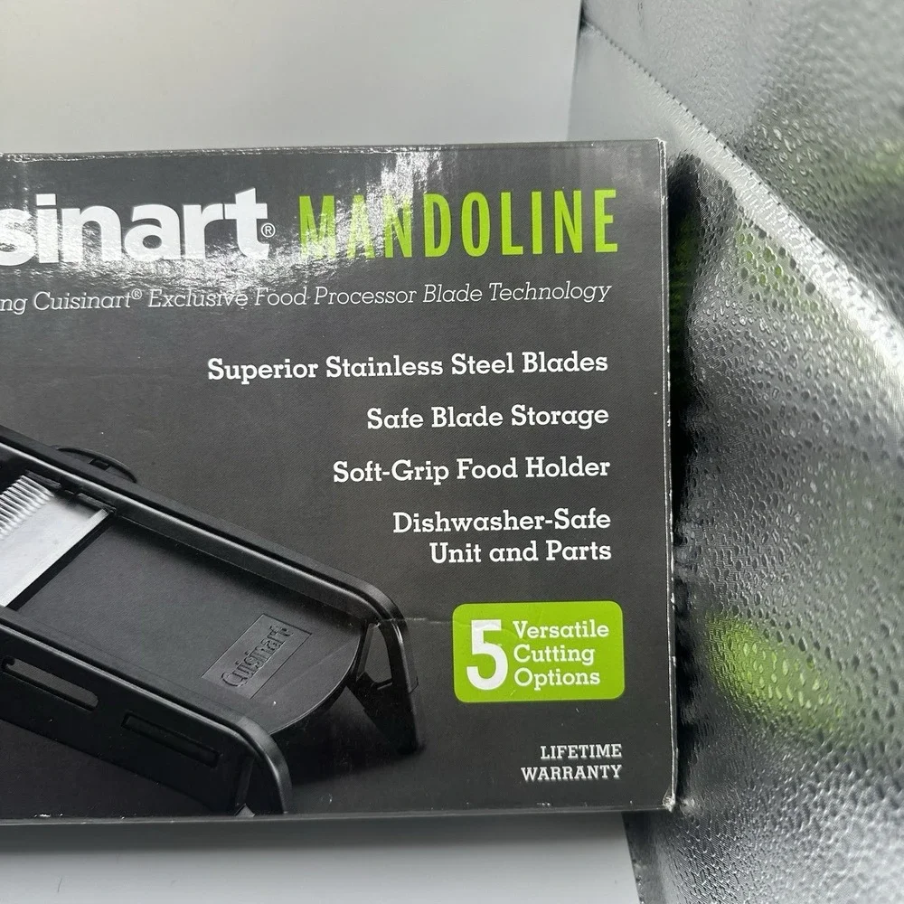 Cuisinart Mandoline Food Processor Precision Cutting Tool Blade New Box Five Cut